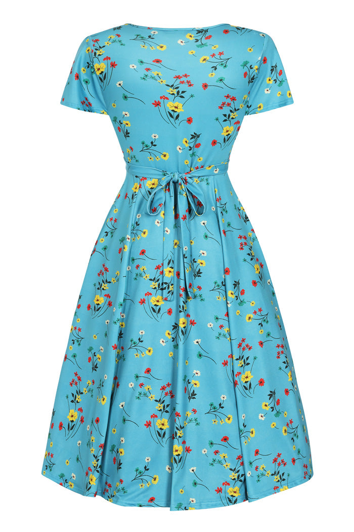 Lyra Dress - Alpine Flowers, Lady V London