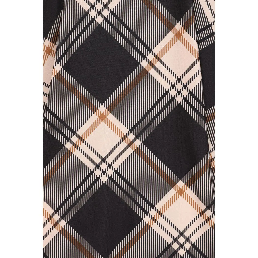 Betty Dress - Dark Tartan