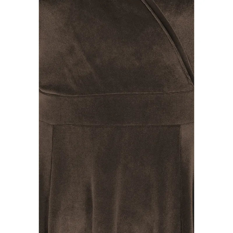 Lyra Maxi Dress - Golden Mocha Velvet