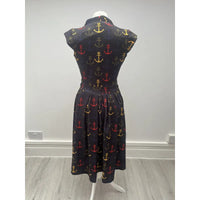 Thumbnail for Eva Dress - Nautical Anchor (10), Lady V London