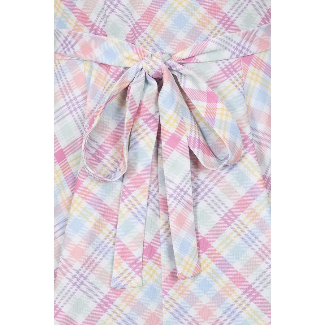 Lyra Dress - Pastel Gingham, Lady V London