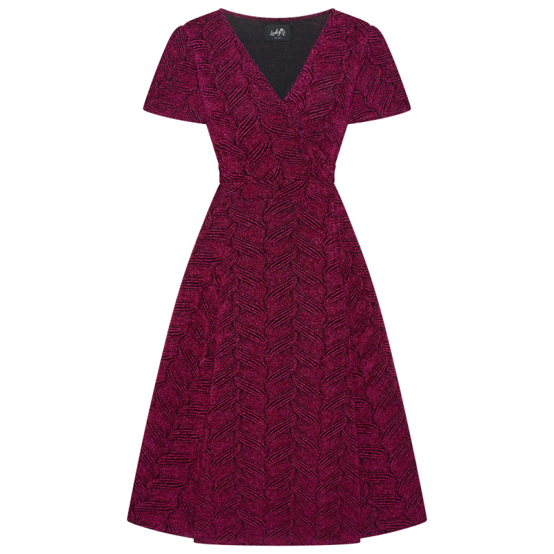 Lyra Dress - Pink Glitter