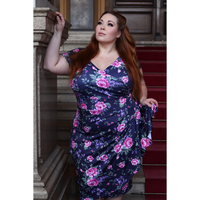 Thumbnail for Elsie Dress - Pink and Navy Floral