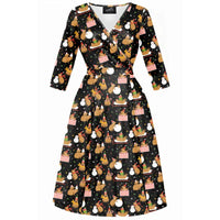 Thumbnail for Lyra Dress - Capybara Christmas