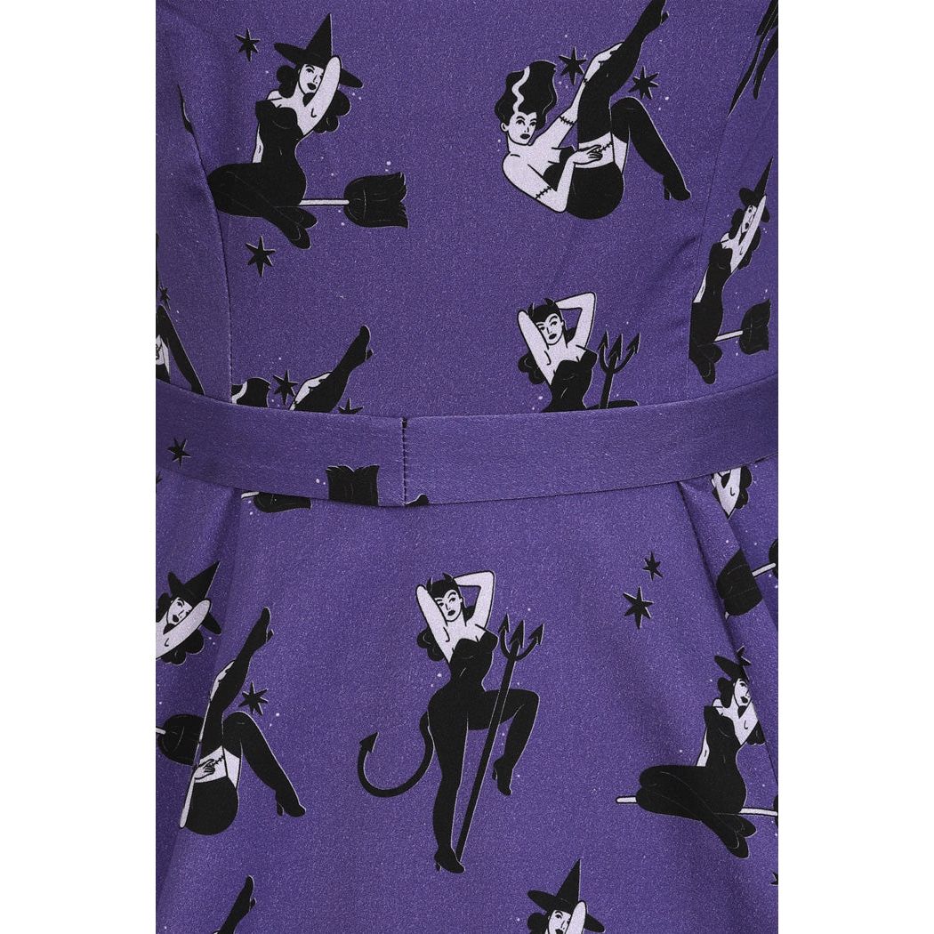 Hepburn Dress - Pin Up Halloween, Lady V London