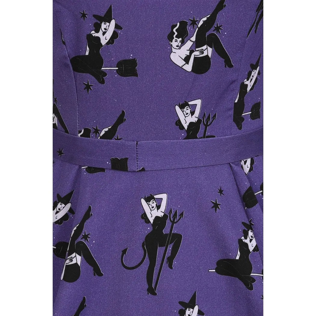 Hepburn Dress - Pin Up Halloween, Lady V London