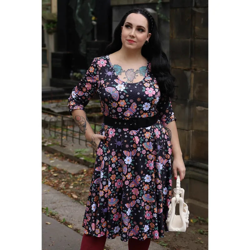 Betty Dress - Spooky Spider Garden