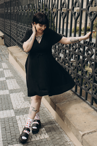 Thumbnail for Lyra - Mini Dress - Black
