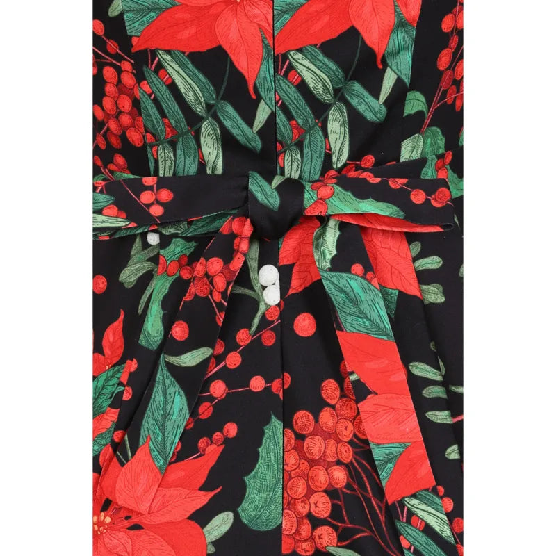Hepburn Dress - Poinsettia