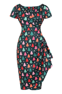 Thumbnail for Elsie Dress - Retro Trees, Lady V London