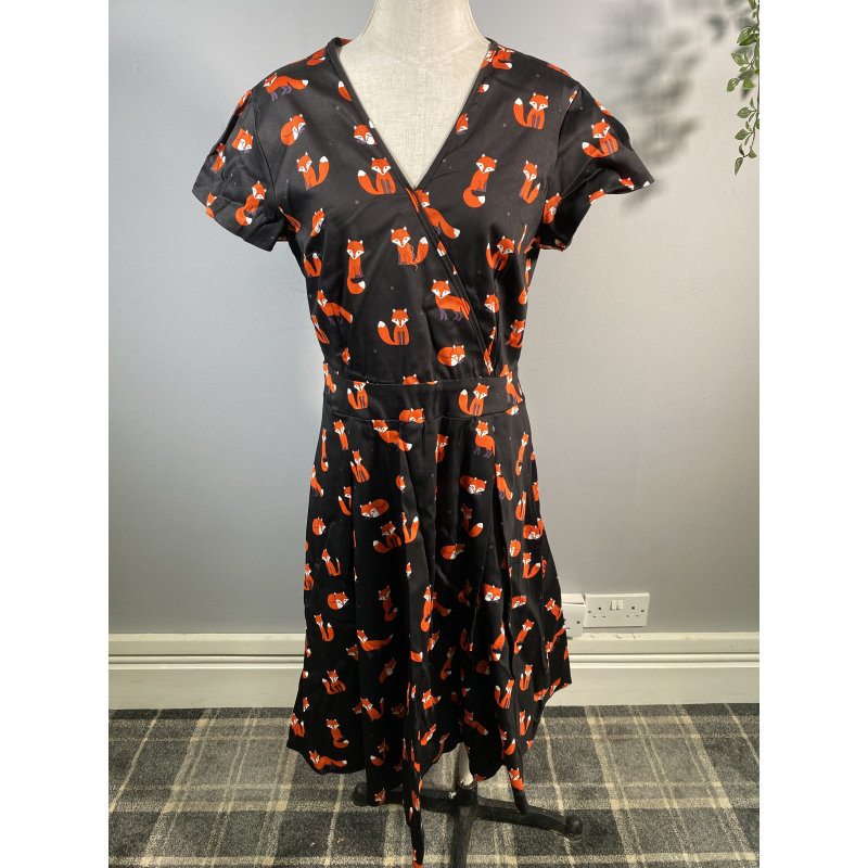 Estella Dress - Foxes, Lady V London