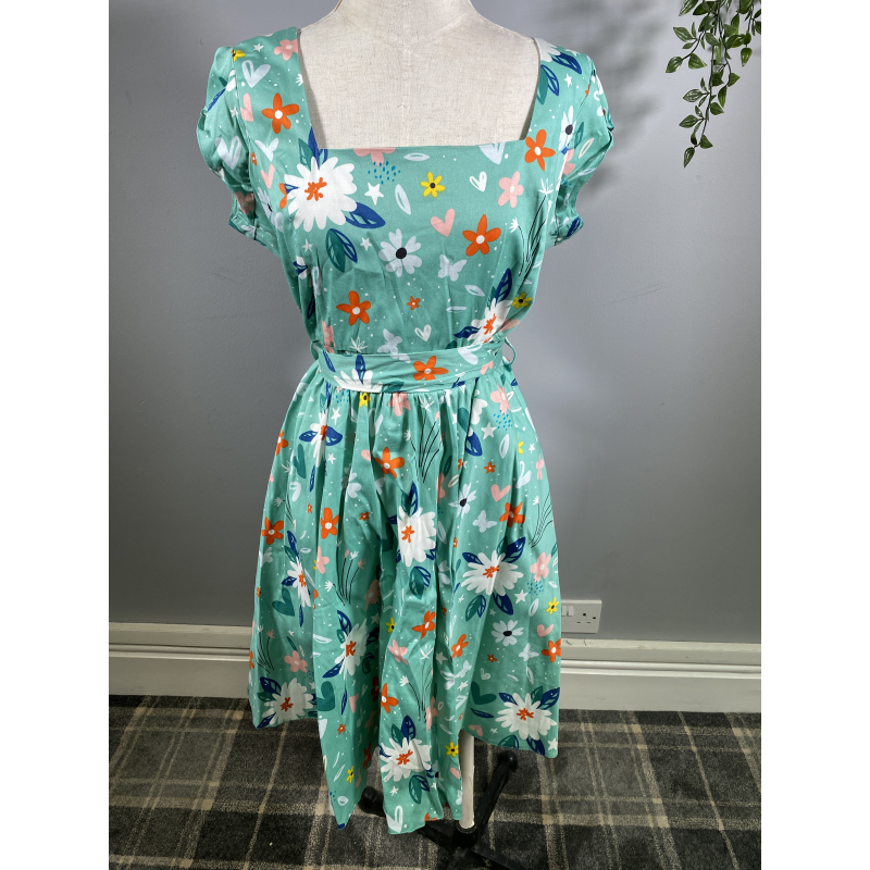 Swing Dress - Wispy Floral (18), Lady V London