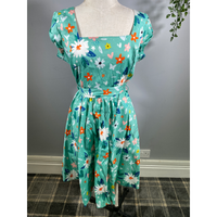 Thumbnail for Swing Dress - Wispy Floral (18), Lady V London