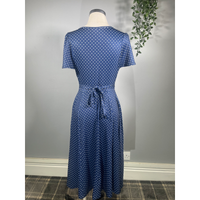 Thumbnail for Lyra Dress - Navy Polka (08), Lady V London