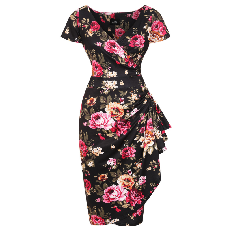 Elsie Dress - Date Night Roses