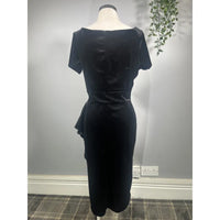 Thumbnail for Elsie Dress - Black Velvet (16), Lady V London