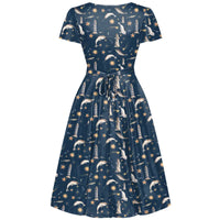 Thumbnail for Lyra Dress - Narwhal Lighthouse