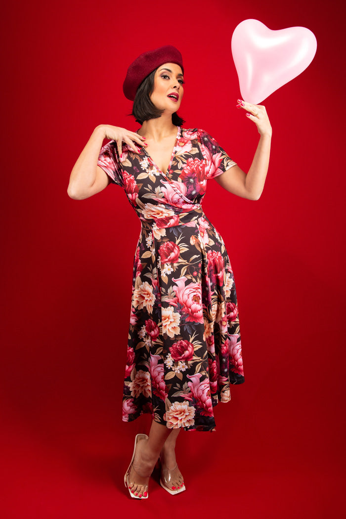 Lyra Dress - Romantic Floral, Lady V London