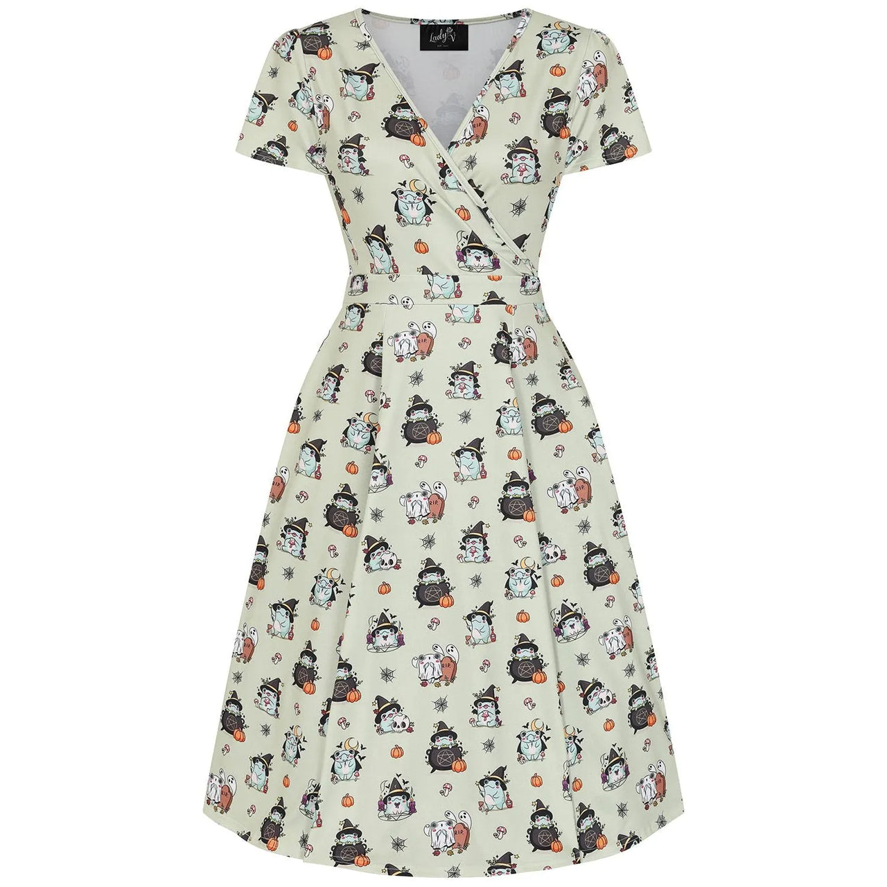 Lyra Dress - Magic Frogs, Lady V London