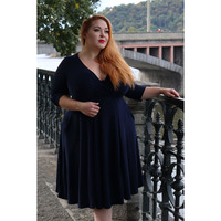 Thumbnail for Lyra Dress - Navy
