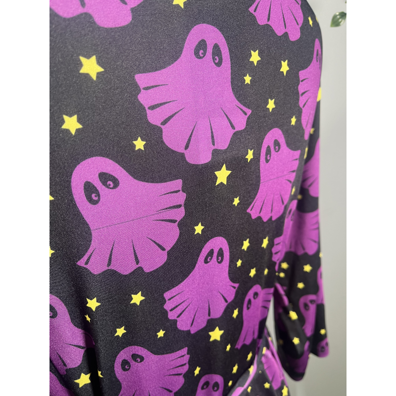 Lyra Dress - Purple Ghosts (14), Lady V London