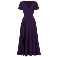 Thumbnail for Lyra Maxi Dress - Damson, Lady V London