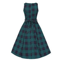 Thumbnail for Hepburn Dress - Tartan, Lady V London