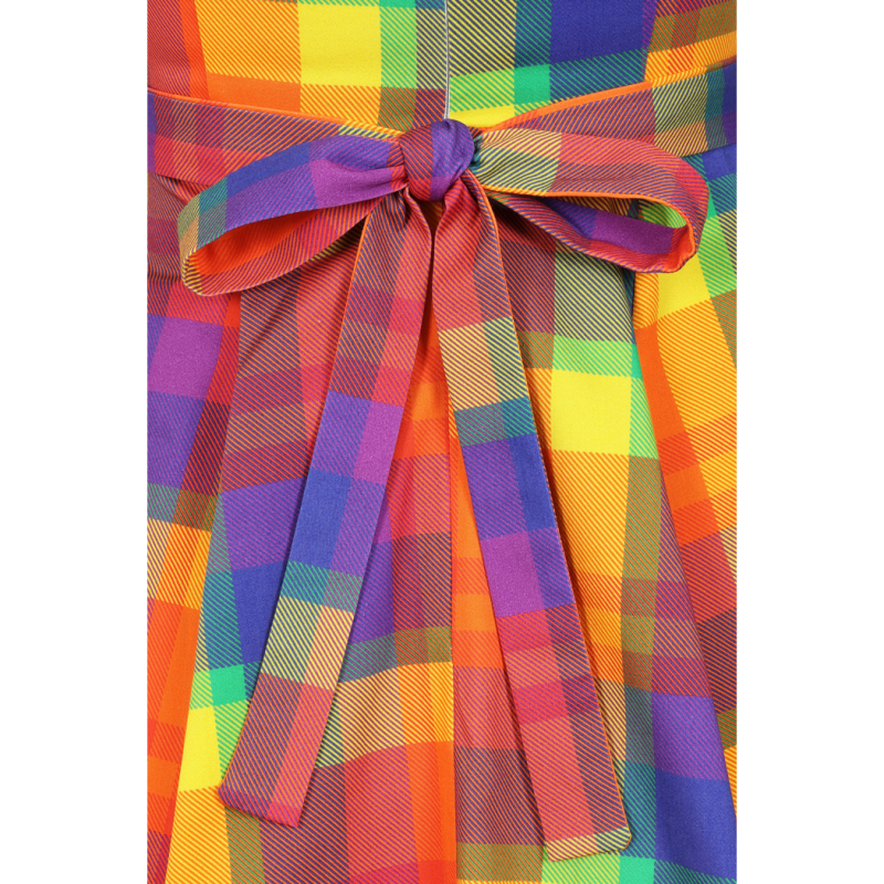 Tea Dress - Rainbow Tartan