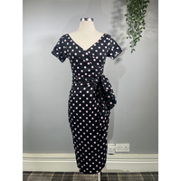 Thumbnail for Lady V Dress - Black Polka (10), Lady V London