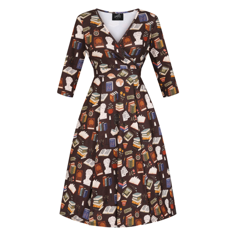 Lyra Dress - In The Library, Lady V London