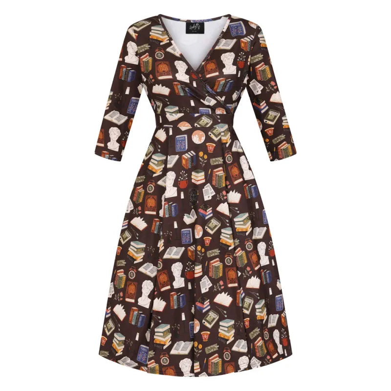 Lyra Dress - In The Library, Lady V London