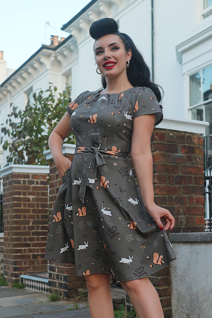 Day Dress - Autumn Garden, Lady V London