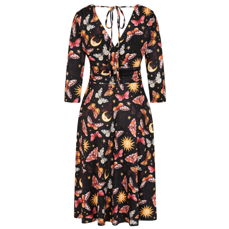 Arabella Dress - Autumn Moths, Lady V London