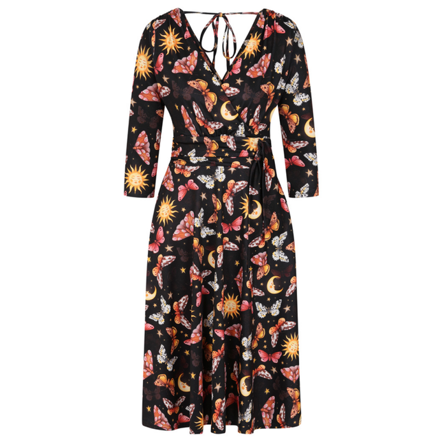 Arabella Dress - Autumn Moths, Lady V London