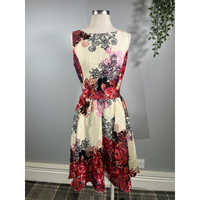 Thumbnail for Tea Dress - Red Collage (14), Lady V London