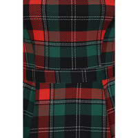 Thumbnail for Hepburn Dress - Christmas Tartan, Lady V London