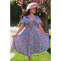 Thumbnail for Lyra - Short Sleeve Dress - Sakura Bumble Bee