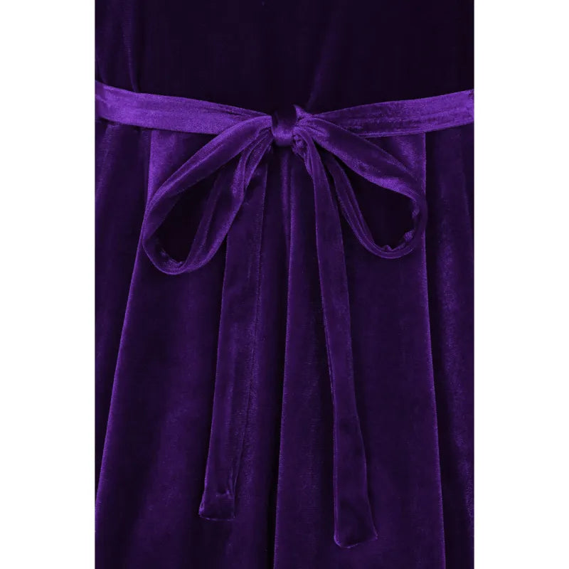 Lyra  Dress - Purple Velvet