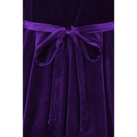 Thumbnail for Lyra  Dress - Purple Velvet