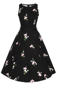 Thumbnail for Hepburn Dress - Floral, Lady V London