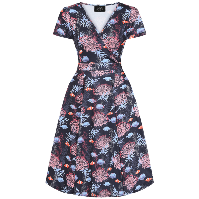 Lyra Dress - Coral Reef