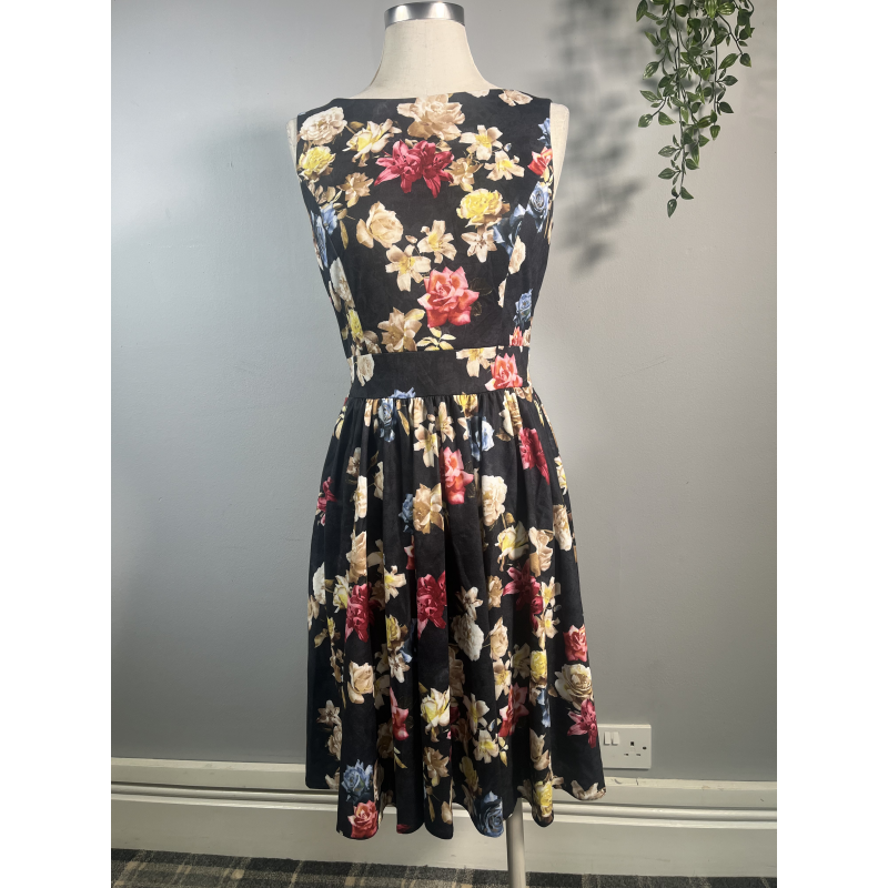 Tea Dress - Lilies and Roses (10), Lady V London