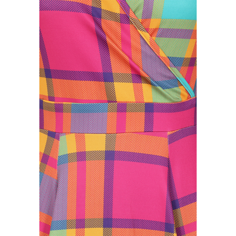 Lyra Dress - Bright Tartan