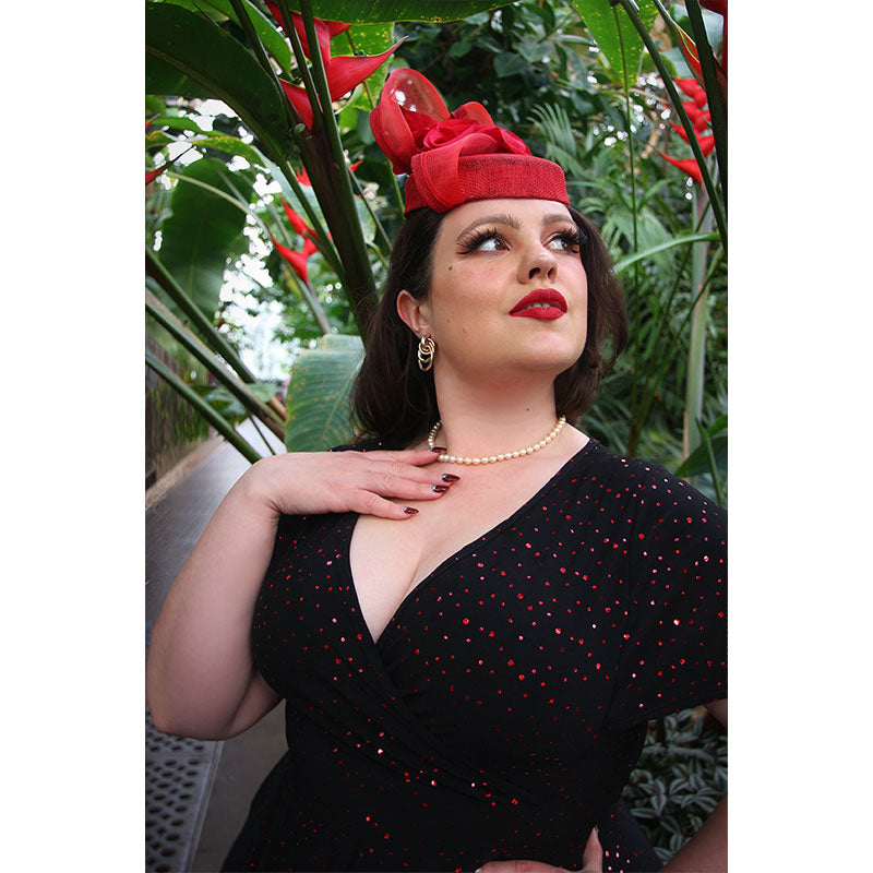 Lyra Dress - Red Sparkle