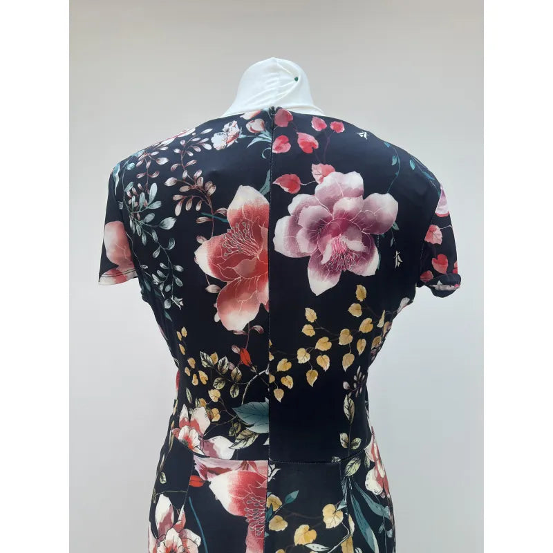 Lady V Dress - Dark Blue Floral (10), Lady V London