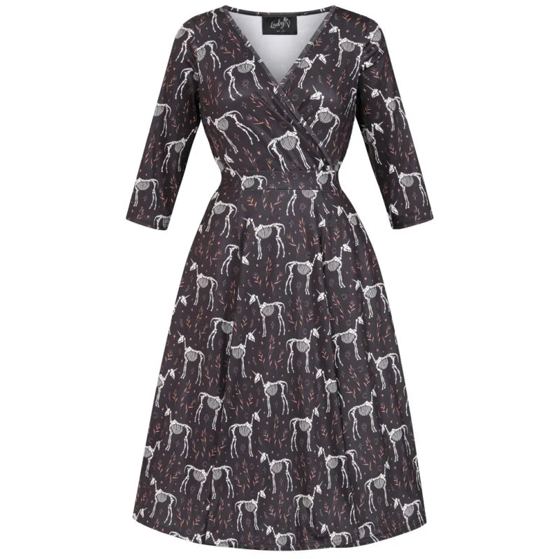 Lyra Dress - Unicorn Skeleton