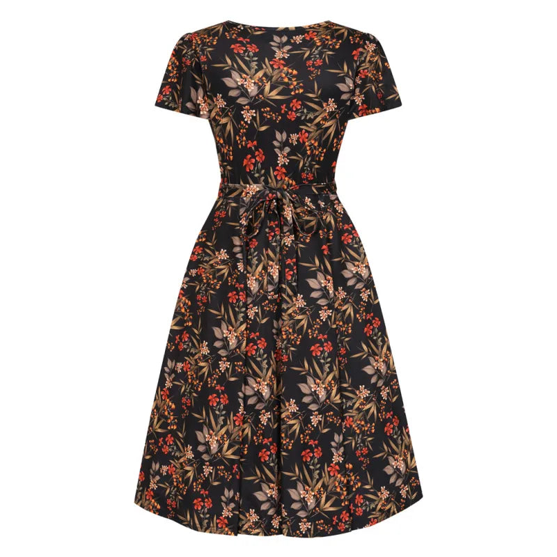 Lyra Dress - Autumn Leaves, Lady V London