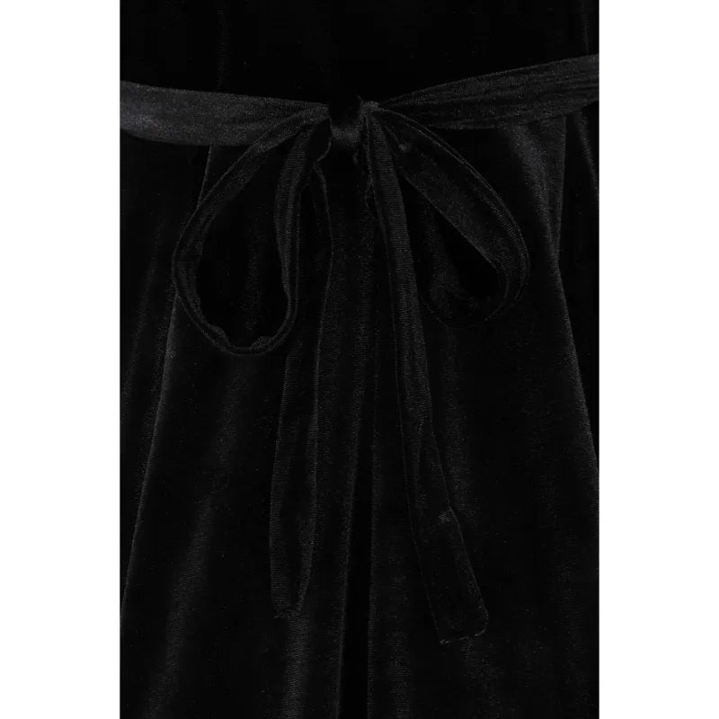 Lyra Dress - Black Velvet