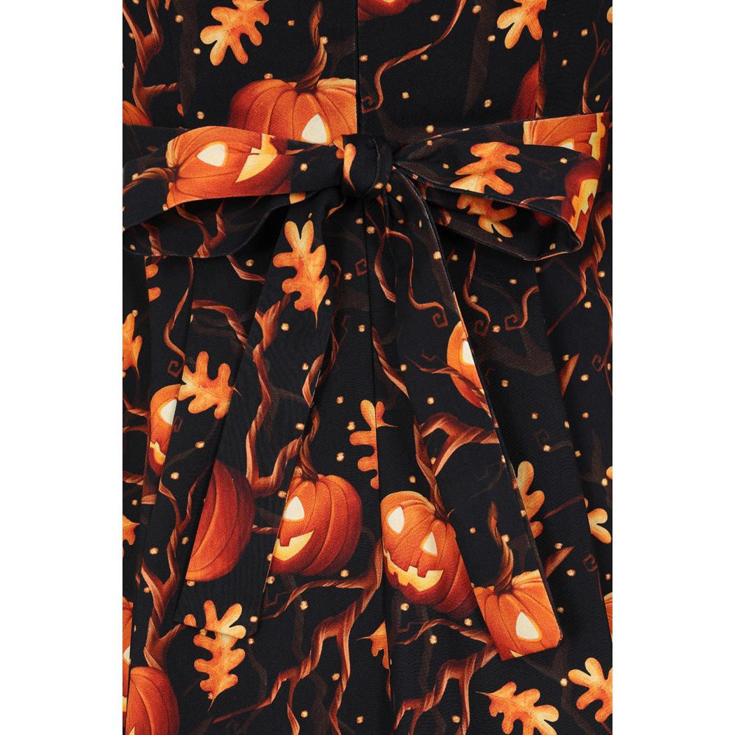 Hepburn Dress - Pumpkin Forest, Lady V London