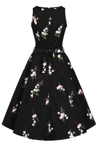 Thumbnail for Hepburn Dress - Floral, Lady V London